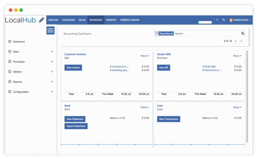 Odoo text and image block